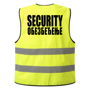 Fluroscentni prsluk OBEZBEĐENJE SECURITY